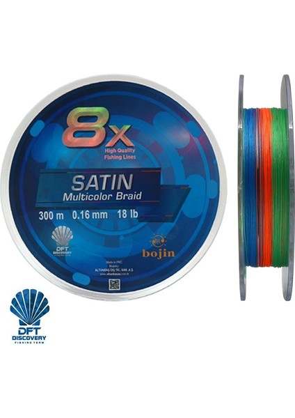 Dft Bojin 8x Satin M.color Ip Misina  0.16MM 300 M