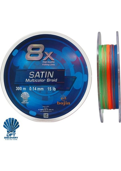 Bojin 8x Satin M.color Ip Misina 0.14MM 300 M