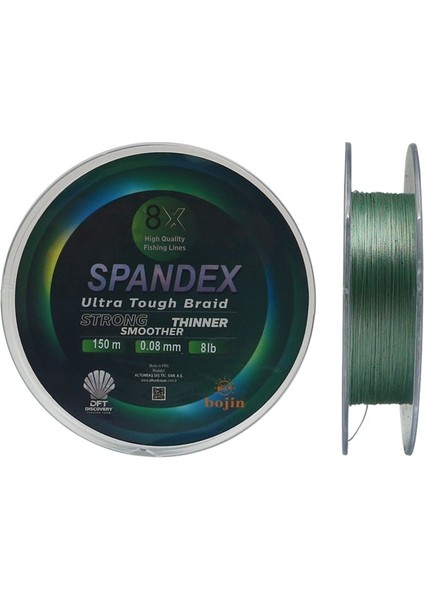 Bojin 8x Spandex Ip Misina 0.08 mm 150 M