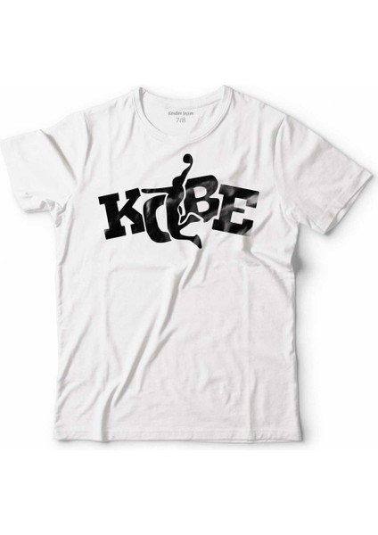 Kobe Braynt Black Mamba Nba Basketball Çocuk Tişört Beyaz