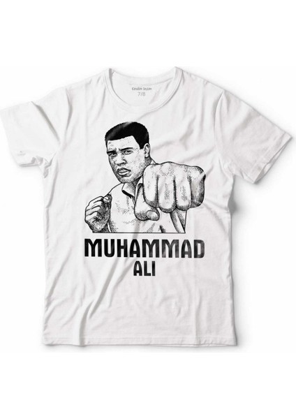 Muhammed Alı Clay Boks Boxıng Legend Çocuk Tişört Beyaz
