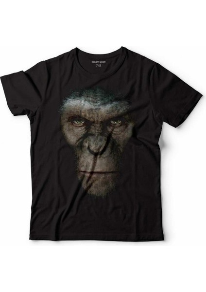 Maymunlar Cehennemi Caesar Evrim Evolutıon Maymun War Planet Apes Çocuk Tişört Siyah
