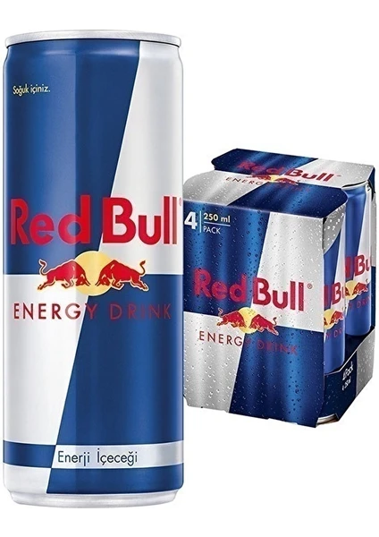 Red Bull Enerji Içeceği 4 x 250 ml