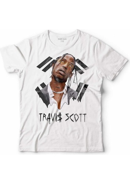 Travıs Scott Jacques Webster Çocuk Tişört Beyaz