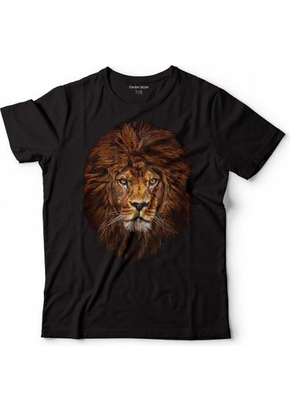 Galatasaray Aslan Kafa Lıon Head Çocuk Tişört Siyah