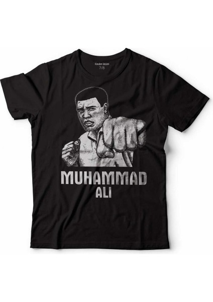 Muhammed Alı Clay Boks Boxıng Legend Çocuk Tişört Siyah