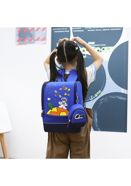 Ilkokul Okul Çantası Erkek ve Kadın Çocuk Karikatür Anime Sırt Çantası Kore Versiyonu Yeni Çocuk Uzay Çantası (Yurt Dışından) fiyatları