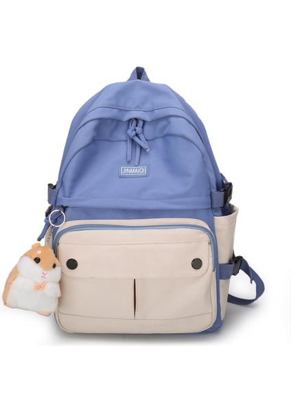 Schoolbag Kadın Ortaokul Öğrencilerinin Kore Versiyonu Ortaokul Öğrencileri Lise Tatlı Kız Kolye Olmadan Küçük Taze Kampüs Büyük Kapasiteli Sırt Çantası Sırt Çantası (Yurt Dışından)