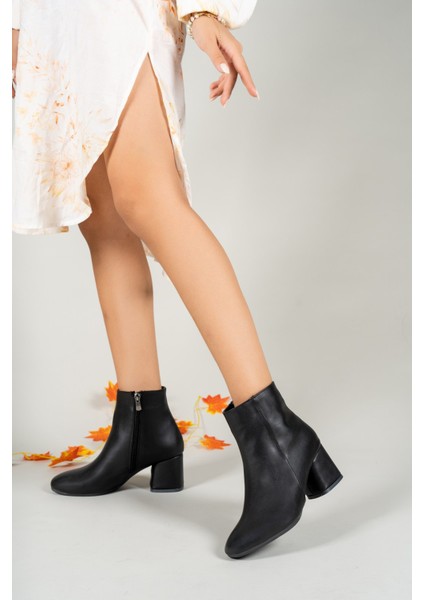 Siyah Cilt Kadın Bot 0012892Y