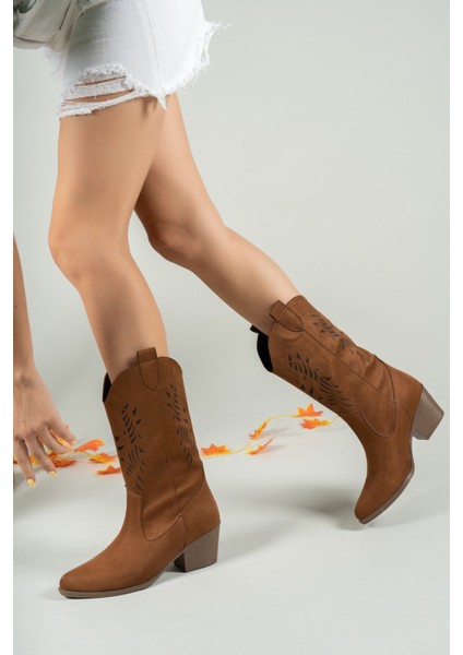 Taba Süet Kadın Çizme 00127001 modelleri