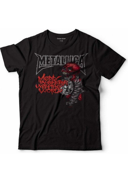 Metallıca Madly In Anger Wıth The World Tour Logo Heavy Metal Rock Musıc Çocuk Tişört Siyah
