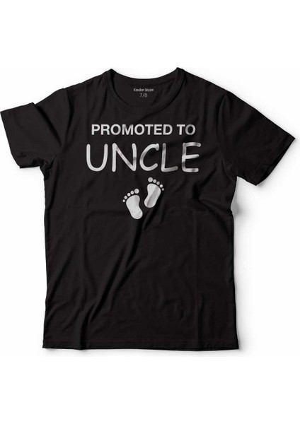 Promoted Touncle Amca Dayı Oldum Yeni Doğan Çocuk Tişört Siyah