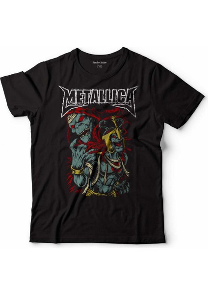Metallıca Skull Raıse Culture Metal Rock Musıc Çocuk Tişört Siyah