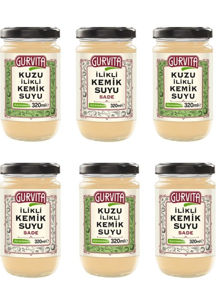 Ilikli Kemik Suyu 3AD Dana SADE+3AD Kuzu 320 ml 6'lı