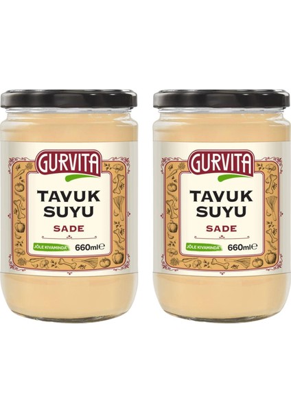 Tavuk  Suyu Sade 660 ml 2'li