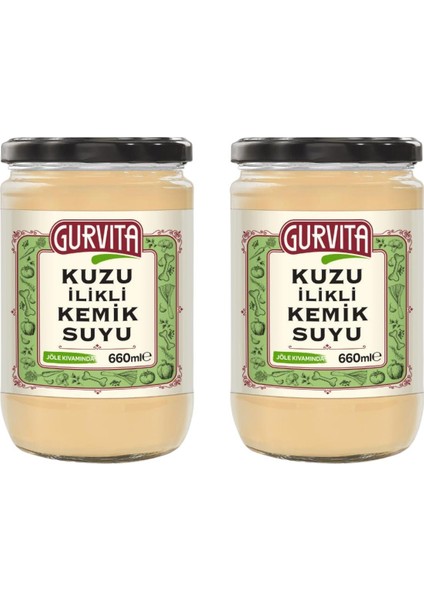 Kuzu Ilikli Kemik Suyu 660 ml 2'li