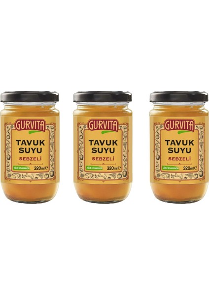 Tavuk  Suyu Sebzeli 320 ml 3'lü