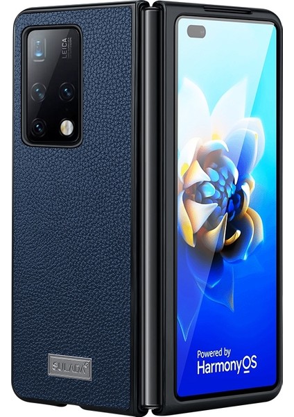Samsung Galaxy Z Fold4 Yeşil Için Tpu + El Yapımı Deri Kılıf (Yurt Dışından)