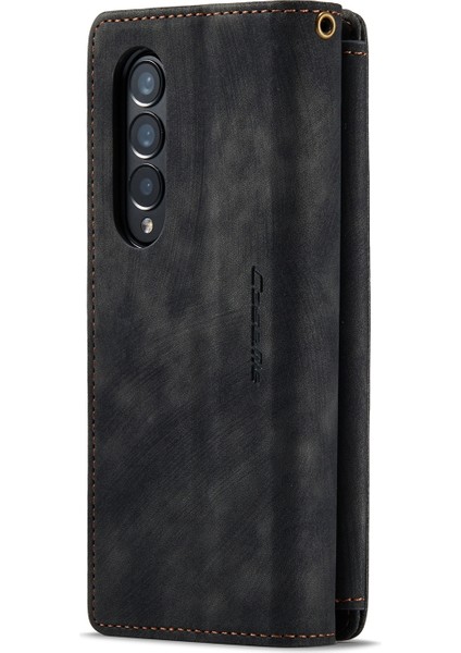 Galaxy Z Fold4 5g Pu Telefon Kılıfı - Siyah (Yurt Dışından)