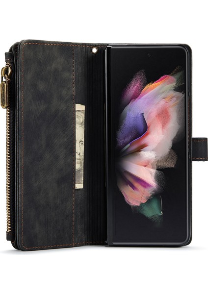 Galaxy Z Fold4 5g Pu Telefon Kılıfı - Siyah (Yurt Dışından) fırsatları