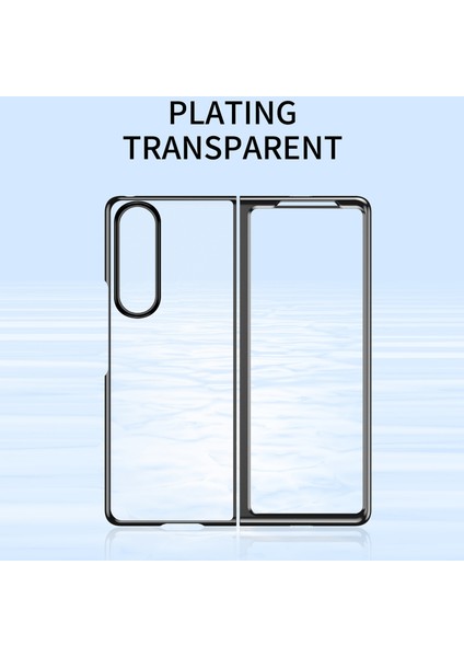 Samsung Galaxy Z Fold4 Gül Altın Için Ektroplatma Şeffaf Kılıf (Yurt Dışından) fiyatları