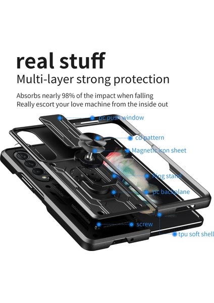 Galaxy Z Fold4 Tpu Telefon Kılıfı - Koyu Yeşil (Yurt Dışından) modelleri