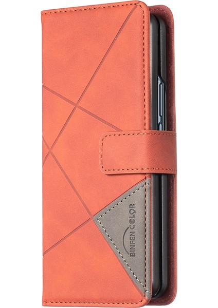 Samsung Galaxy Z Fold4 Siyah Için Toka Rhombus Doku Pu Kılıfı (Yurt Dışından) fiyatları