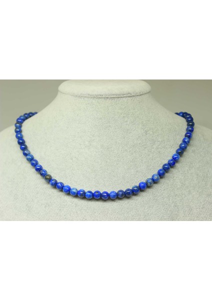 Lapis Taşı Kolye 6mm (Klipsli)