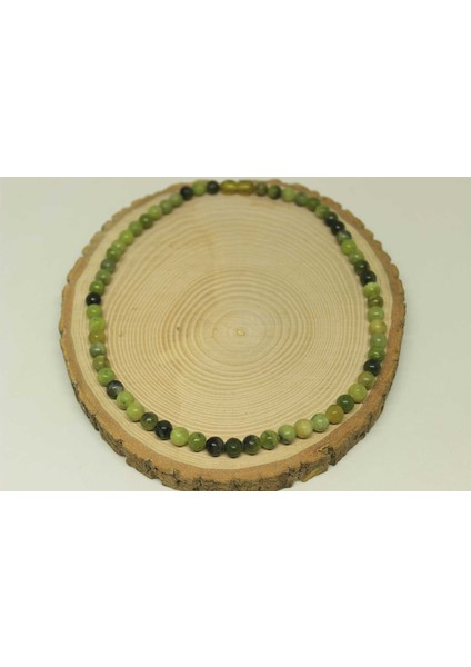 Yeşim Taşı Kolye 6mm (Klipsli) modelleri