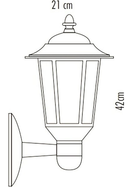 E27 Bahçe Armatürü Parma