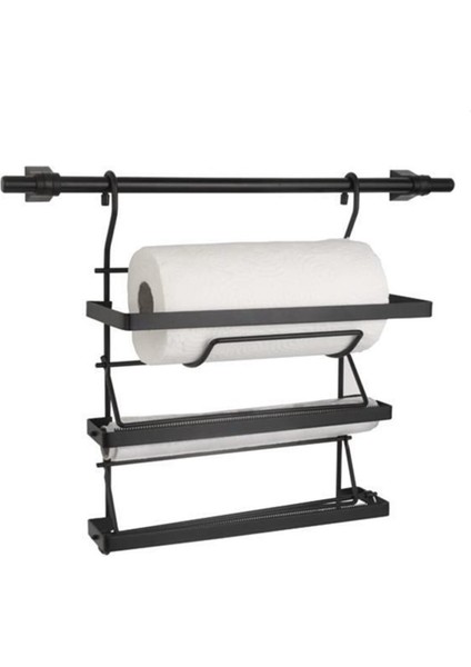 3lü Siyah Folyoluk - Havluluk , Streç Seti