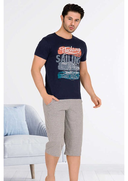 Berland 3833 Erkek Kapri Pijama Takım Larcivet - L