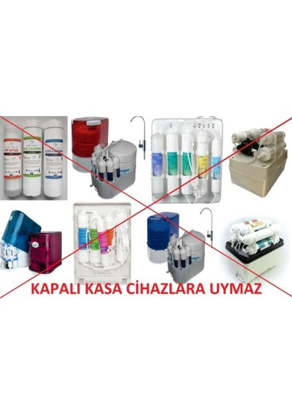 Su Arıtma Filtresi 6'lı Takım Detox Arıtıcı Filtresi Yedek 10' Açık Kasa Uyumlu modelleri