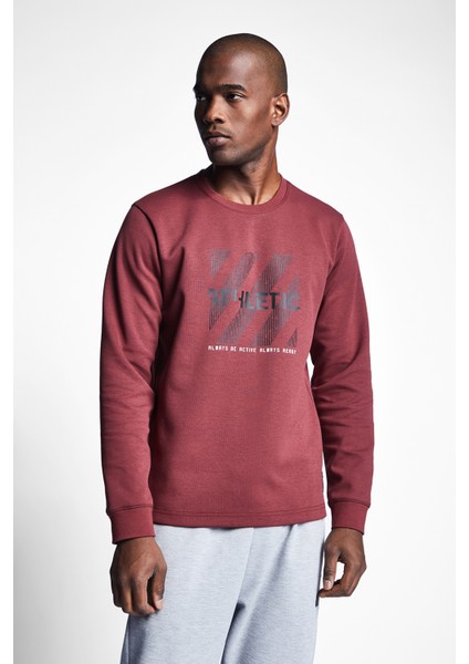 Bordo Erkek Sweatshirt 22N-1107 fiyatları