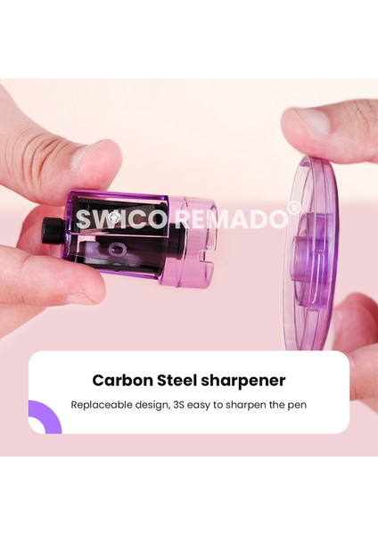 Otomatik Elektrikli Kalemtıraş - Pembe (Yurt Dışından) fırsatları