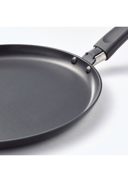 Teflon Krep Tavası Koyu Gri 25 cm