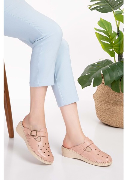 Ortopedik Deri Sabo Terlik YPRK.510 - Pembe - 42 modelleri