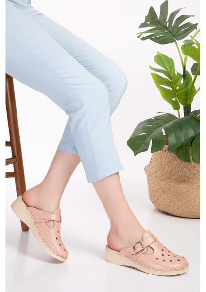 Ortopedik Deri Sabo Terlik YPRK.510 - Pembe - 42 fırsatları