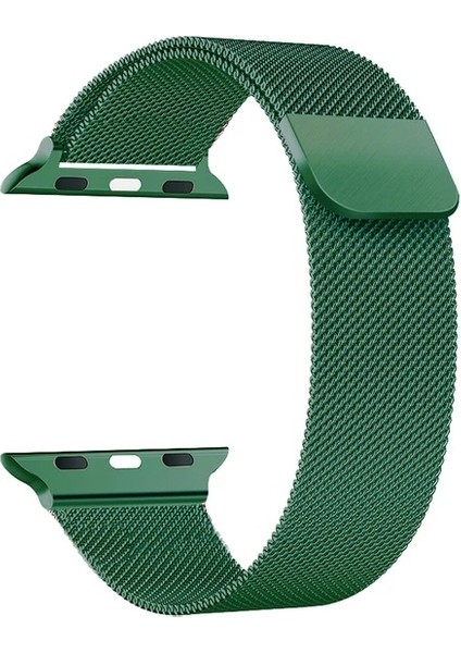 Apple Watch Seri 9 8 7 6 5 4 3 Se 38-40-41 MM Ebatlar İçin Milano Loop Çelik Örme Kordon modelleri