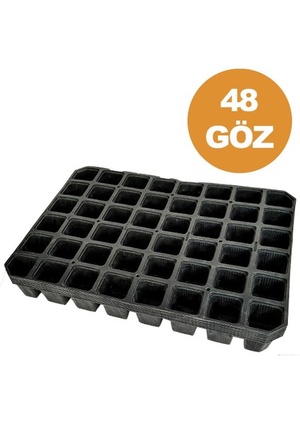 48 Göz (25 Adet) Viyol Fide Yetiştirme Viyolü Fidan Yetiştirme Kabı Çilek Sebze Meyve Süs Bitkisi Skulent Fidelik