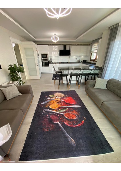 Dijital Baskılı Yıkanabilir Kaymaz Halı Mutfak Halısı Dot Taban AMBER116 fiyatları