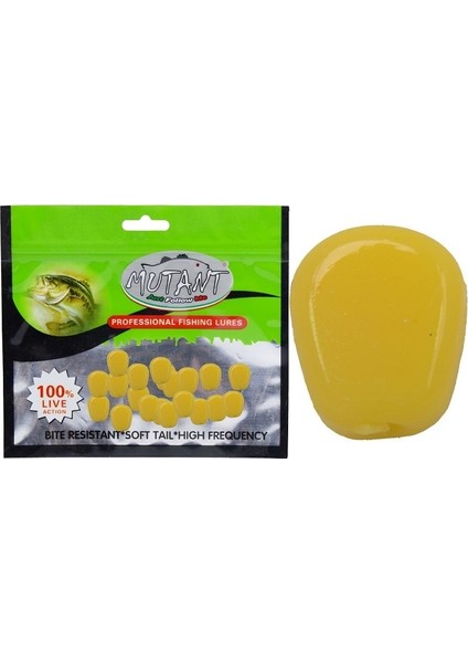 3500 Silikon Mısır Pop Corn 1cm 1.9gr 20.li Pk Sazan Yemi Renk: 02 Sarı