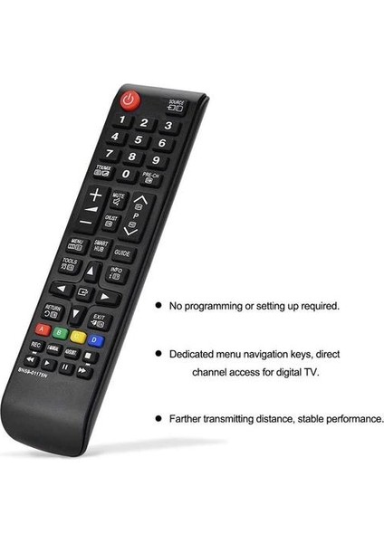 Hopcd BN59-01175N Uzaktan Kumanda, Evrensel Akıllı Tv Uzaktan Kumanda Yedek Samsung BN59-01175N, Siyah (Yurt Dışından)