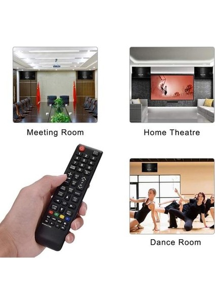 Hopcd BN59-01175N Uzaktan Kumanda, Evrensel Akıllı Tv Uzaktan Kumanda Yedek Samsung BN59-01175N, Siyah (Yurt Dışından)