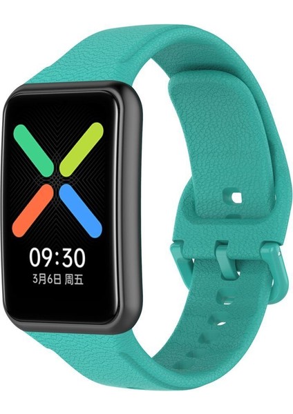 Oppo Watch Free Kordon Kayış Yumuşak Silikon Akıllı Bileklik Spor Kordon Açık Yeşil