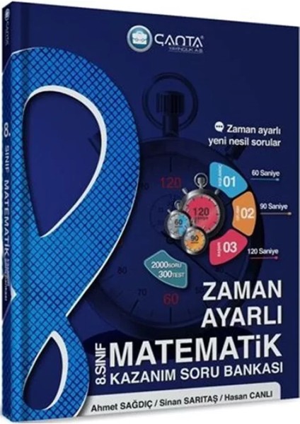 Çanta Yayınları 8. Sınıf Matematik Zaman Ayarlı Kazanım Soru Bankası