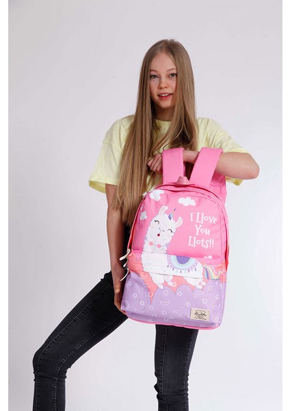 Layer Sırt Çantası Love Lama K1394