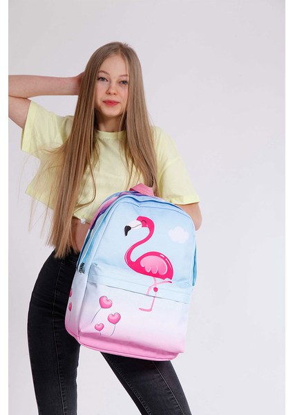 Layer Sırt Çantası Raınbow Flamingo K1395