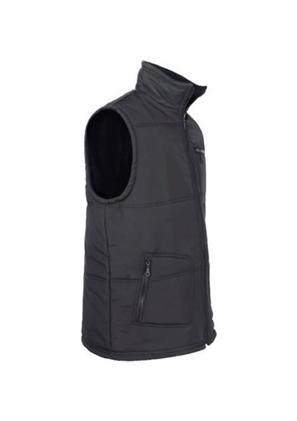 Içi Polarlı Iş Yeleği 3 Cepli Fermuarlı Şişme Anorak Yelek, Baba Yeleği