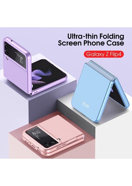 Samsung Galaxy Z Flip4 Için Gkk Ultra Ince Telefon Kılıf - Kahverengi (Yurt Dışından)